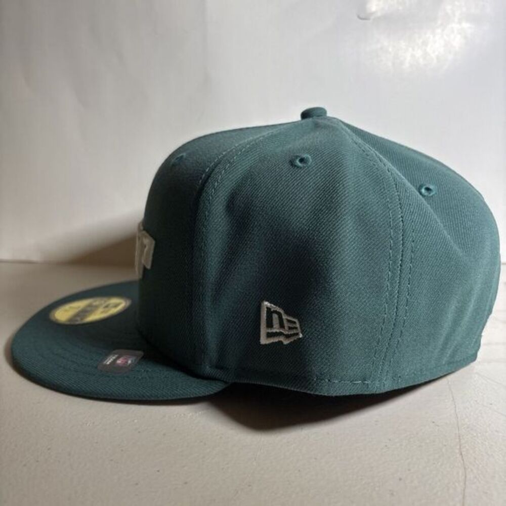 New Era 59Fifty Philadelphia Eagles JSP Green NFL Fitted Hat NEW 7 7/8 - Picture 2 of 7